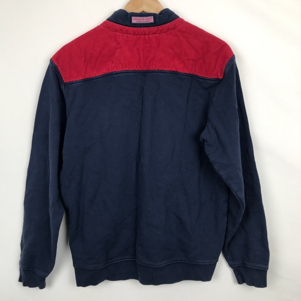 [3 for $15] Vineyard Vines Corduroy Shep Zip Pullover Sweater - Picture 4 of 8
